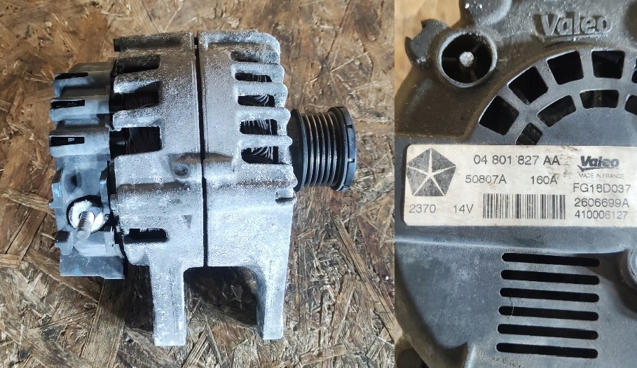 ALTERNATOR JEEP PATRIOT COMPASS 2.2 CRD GWARANCJA 04801827AA za 99 zł z