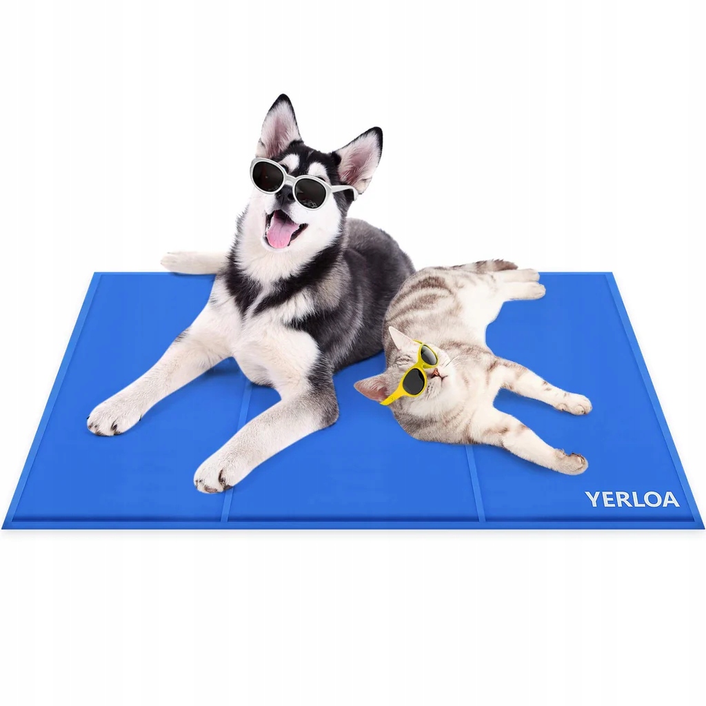 Levně Chladící podložka Yerloa pro psy a kočky o rozměrech 90 cm x 50 cm