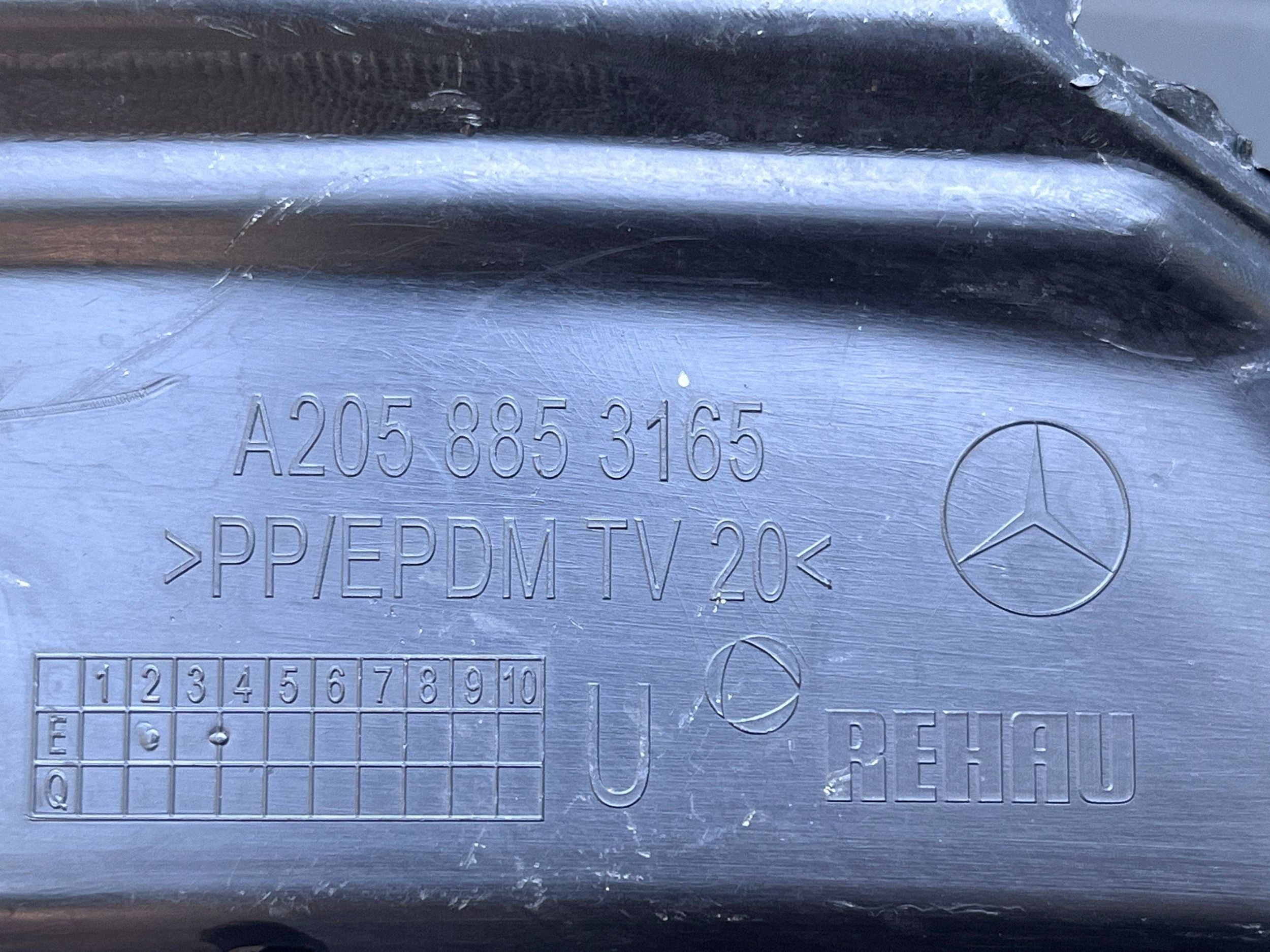 MERCEDES C W205 bumper bracket left front front A2058853165
