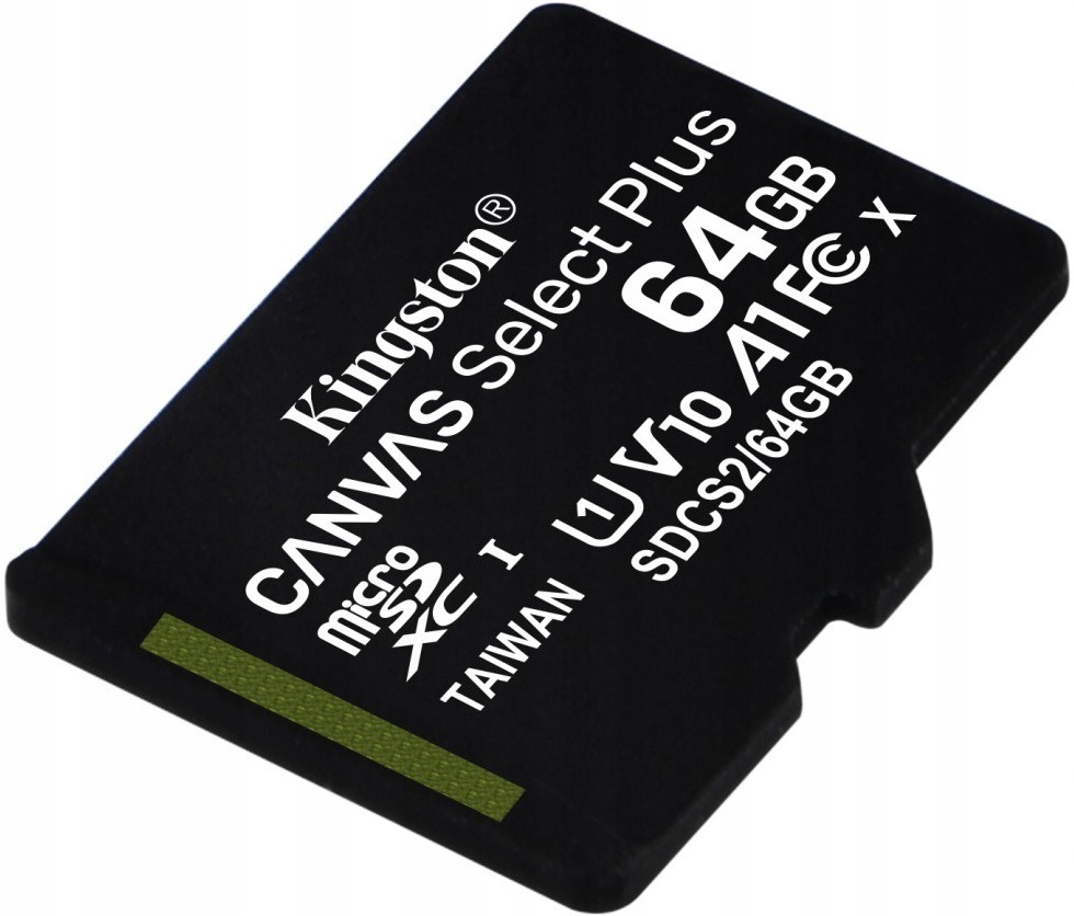Karta microSDXC KINGSTON Canvas Select Plus 64GB Format karty microSD