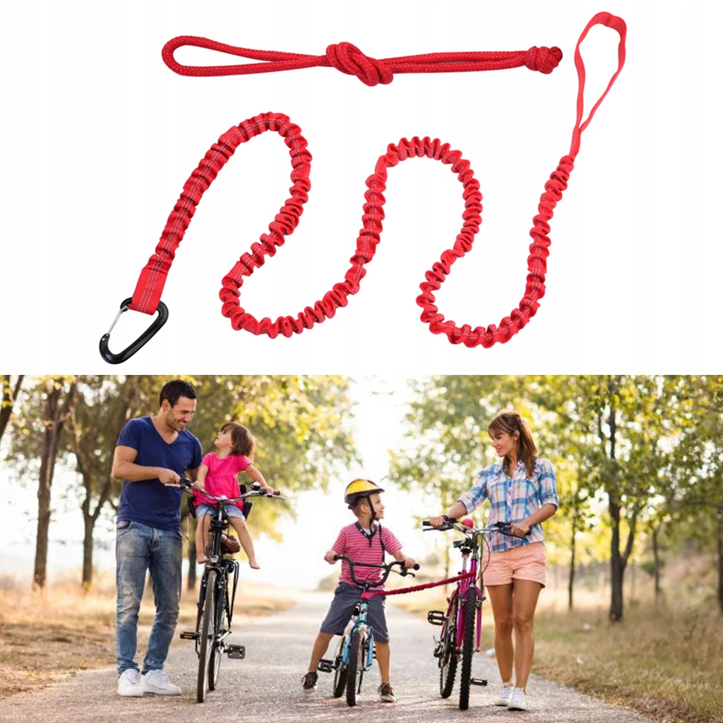 LINA DO HOLOWANIA ROWERU CZERWONY Model 1
