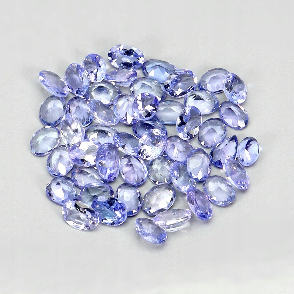 Tanzanity přírodní kameny Vvs 6ct 40 ks