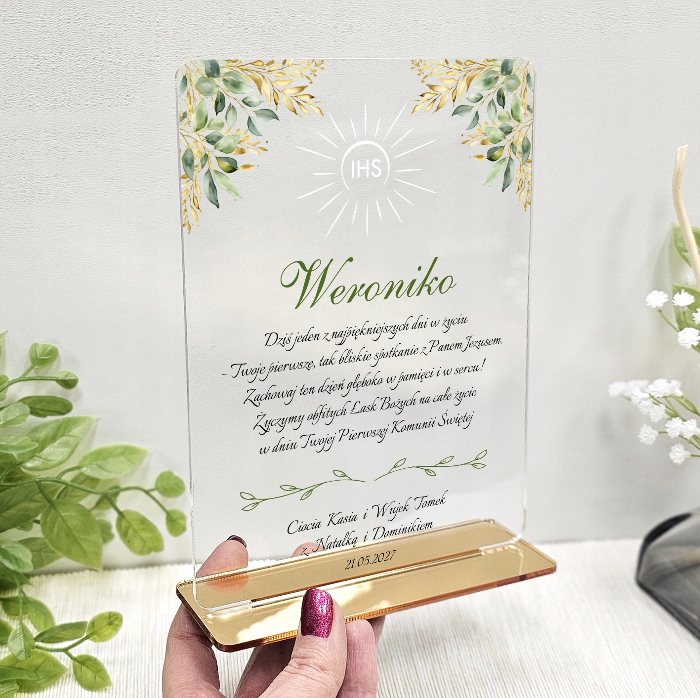 Soška společenská suvenýr pro dívku chlapce na přijímání Krabička