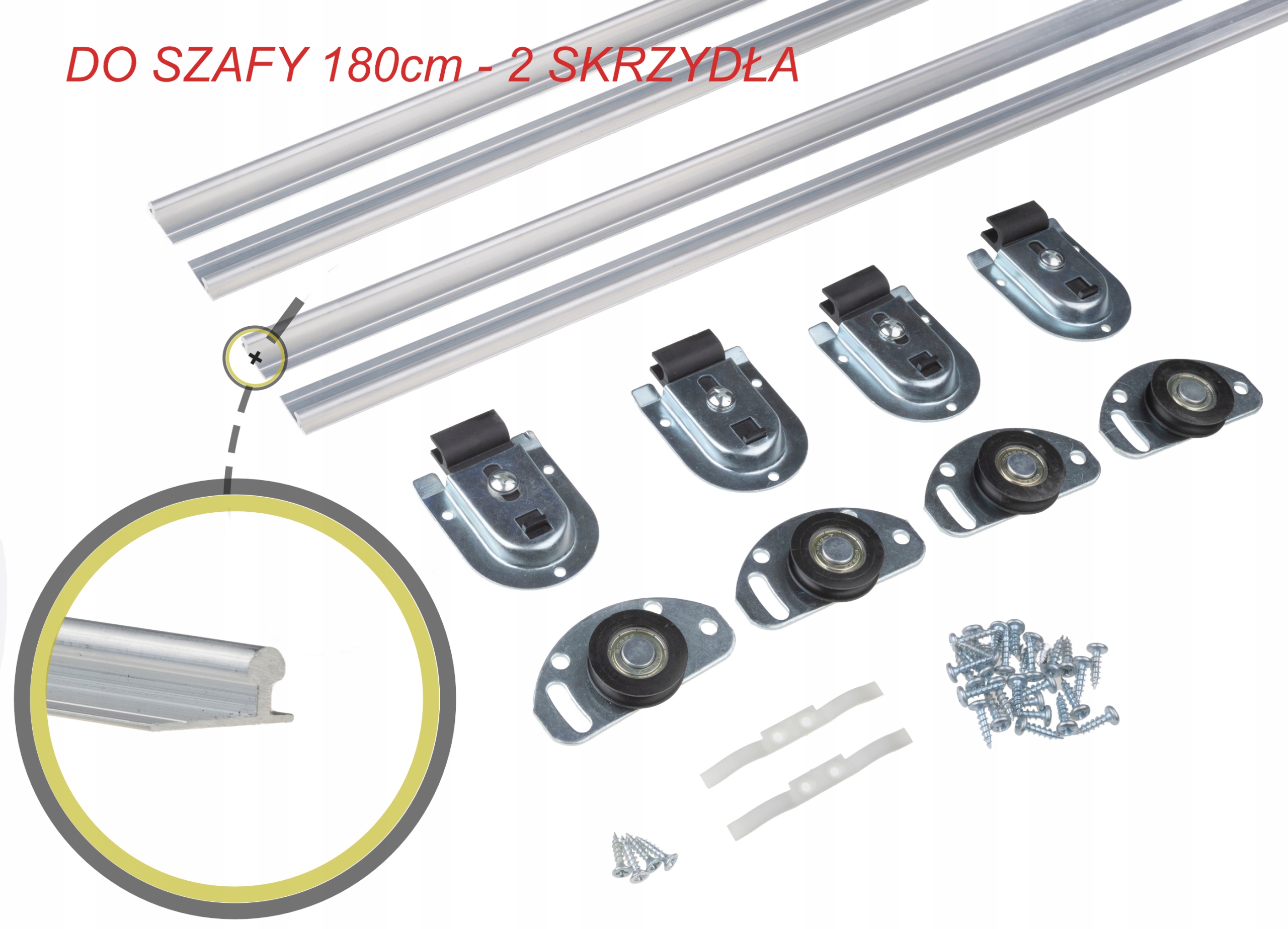 System do drzwi przesuwnych w szafach ATU 1800