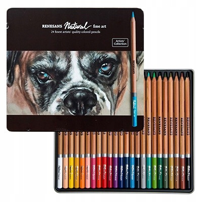 Pastelky kreslené Natural fine Art Renesans, 24 barev