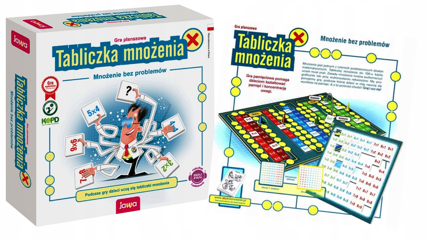 Nauka Tabliczki Mnożenia Planszówka dla Dziecka Naukowe Gry Planszowe