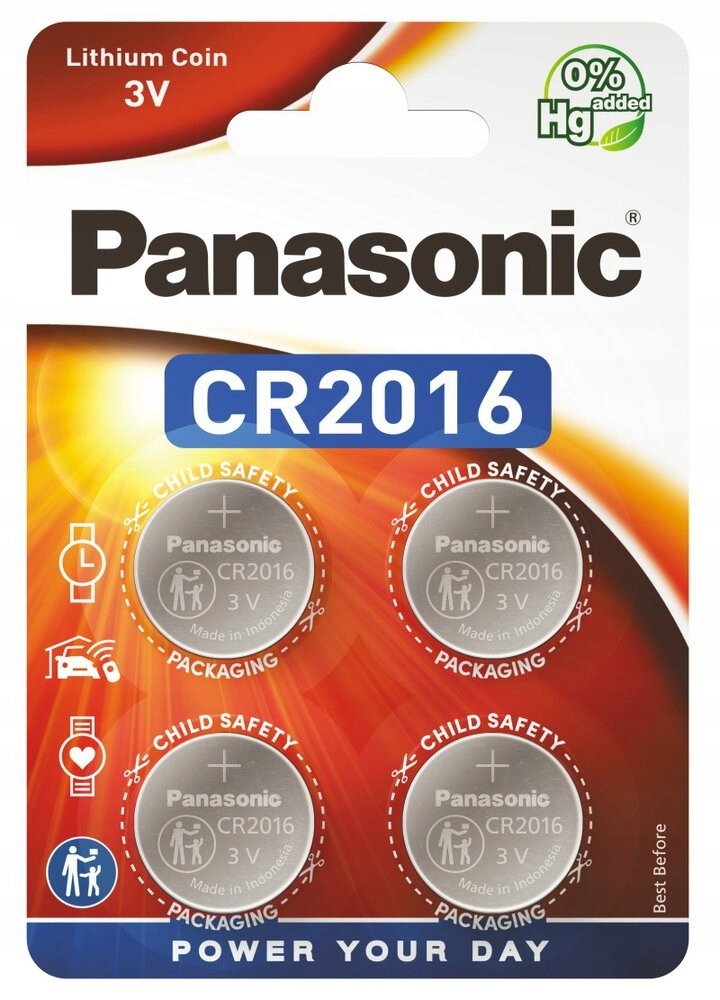 

Bateria litowa Panasonic CR2016 3V 4szt. Blister