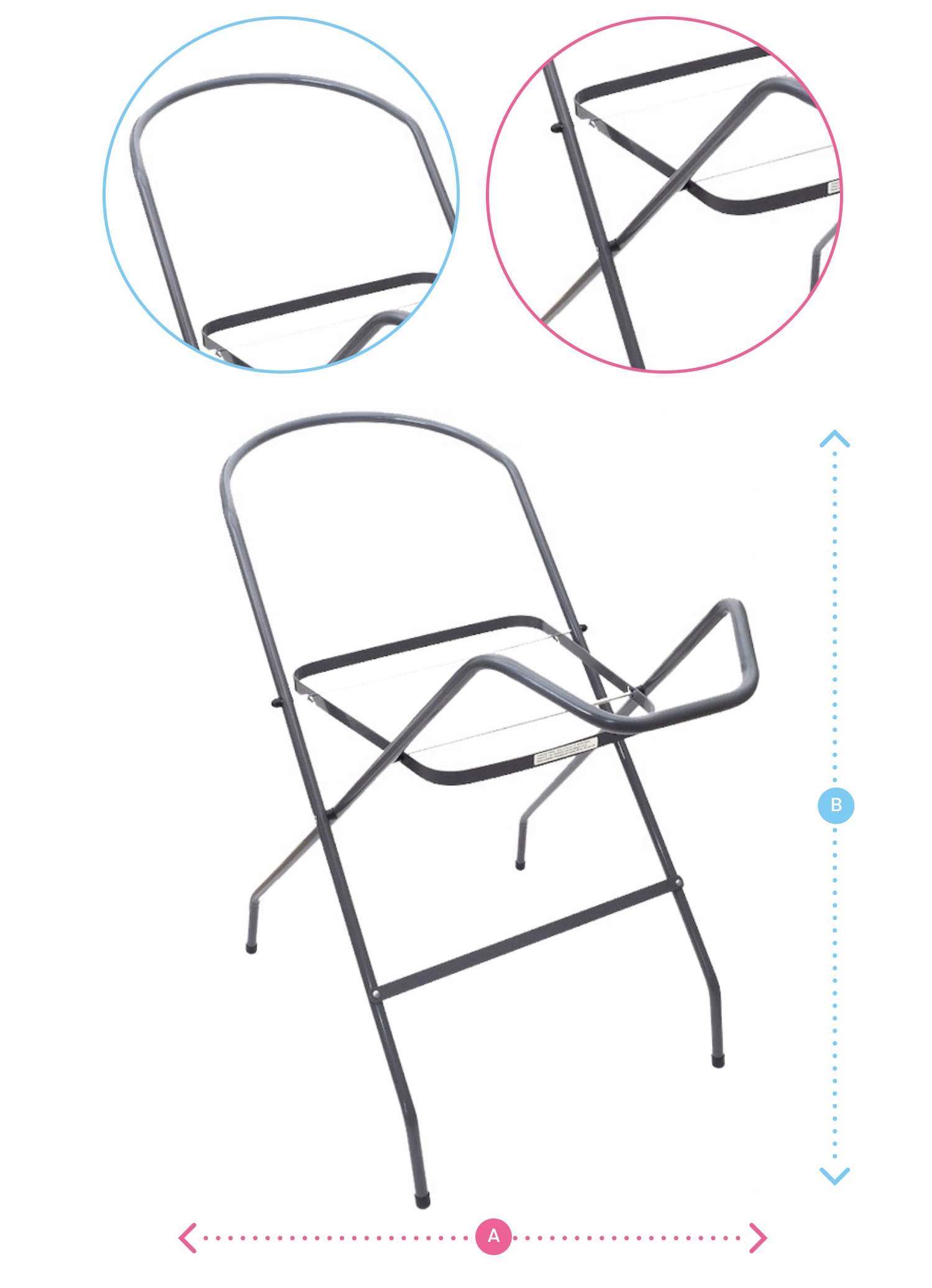 WANIENKA DLA DZIECKA DUŻA "ZESTAW 3w1" TEGA BABY WANNA + KOREK + STOJAK Cechy dodatkowe ze stojakiem z korkiem