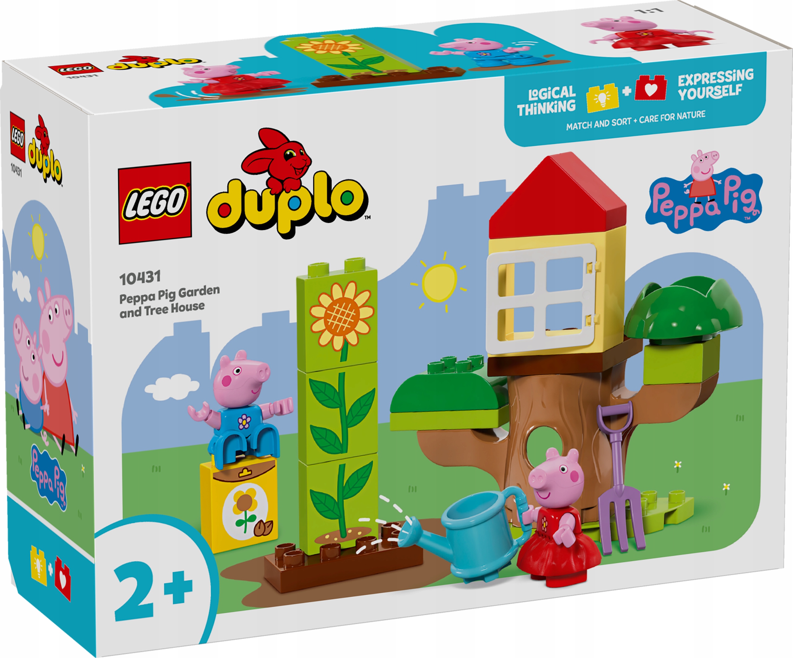 LEGO DUPLO ŚWINKA PEPPA 10431 OGRÓD I DOMEK NA DRZEWIE PEPPY zestaw klocków EAN (GTIN) 5702017583068