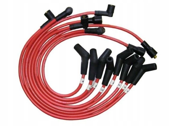 Kable wysokiego napięcia V8 komplet Discovery, Defender Silikonowe