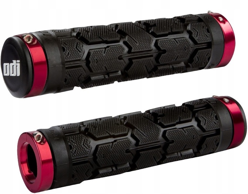 Gripy Chwyty Odi Rogue Mtb Lock-On Najlepsze Grube 33,5mm Black/Red