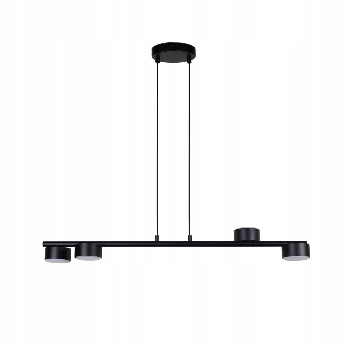 Závěsná lampa černé spoty na liště nad stolem Punto 4 40821 Sigma Lighting
