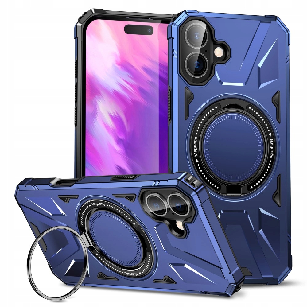 Pancerne Etui z podstawką do iPhone 16 Plus, Plecki, Obudowa do Magsafe