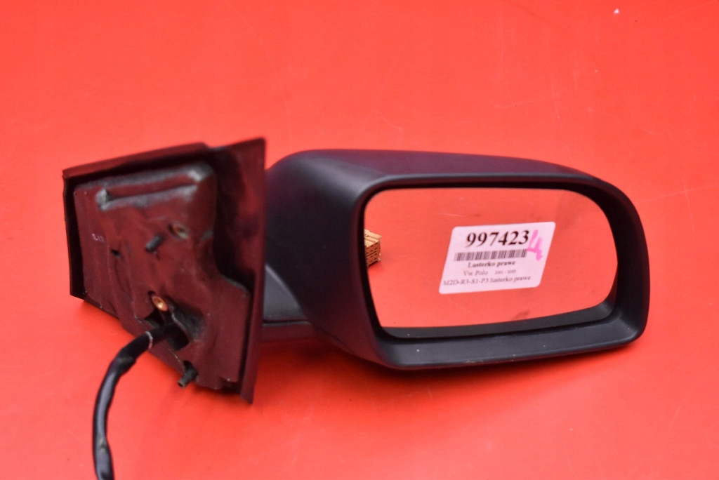 mirror right black, EU 026406 VW POLO 4 IV 9N 01-05 5 PIN