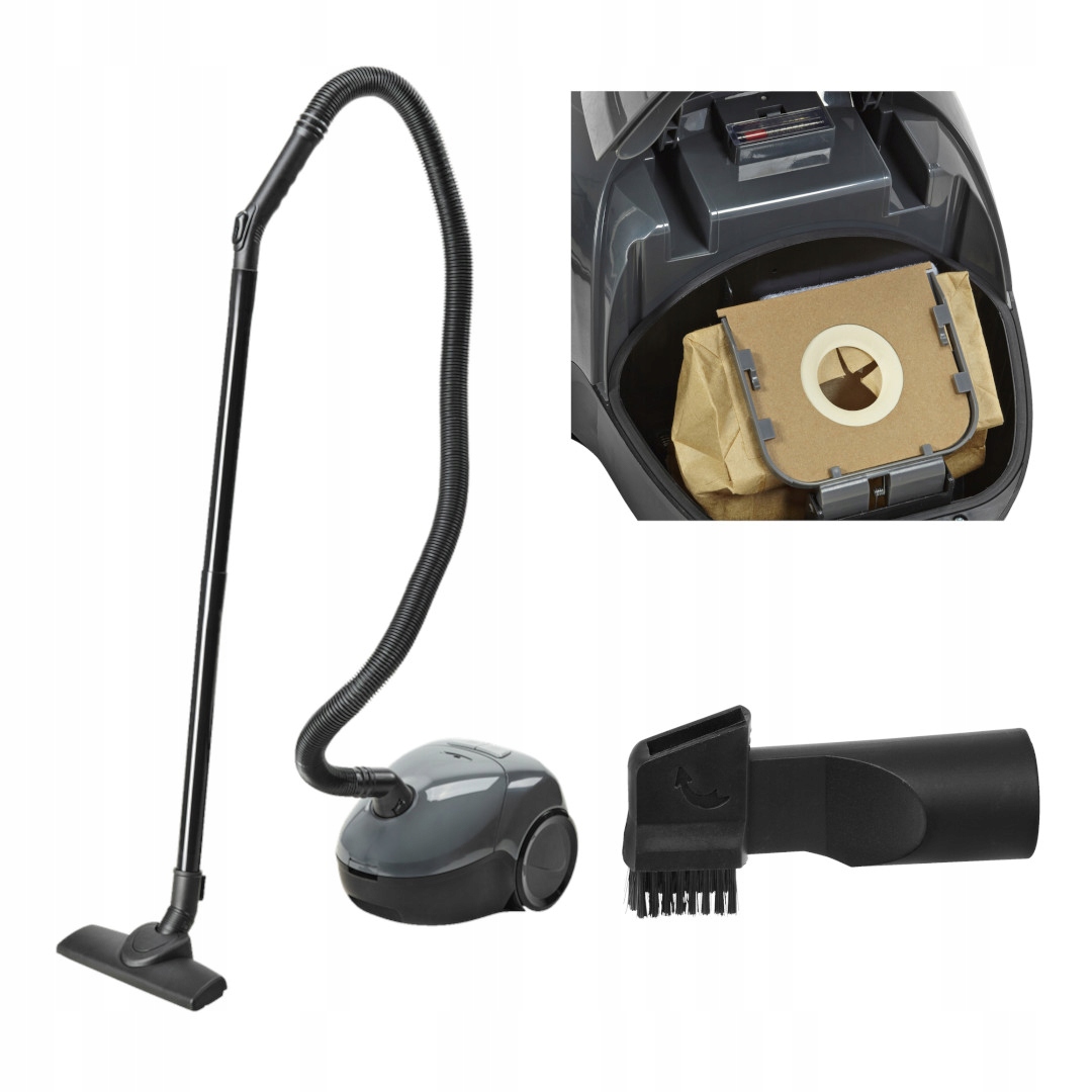 Malý vysávač 750 W, dve koncovky v balení