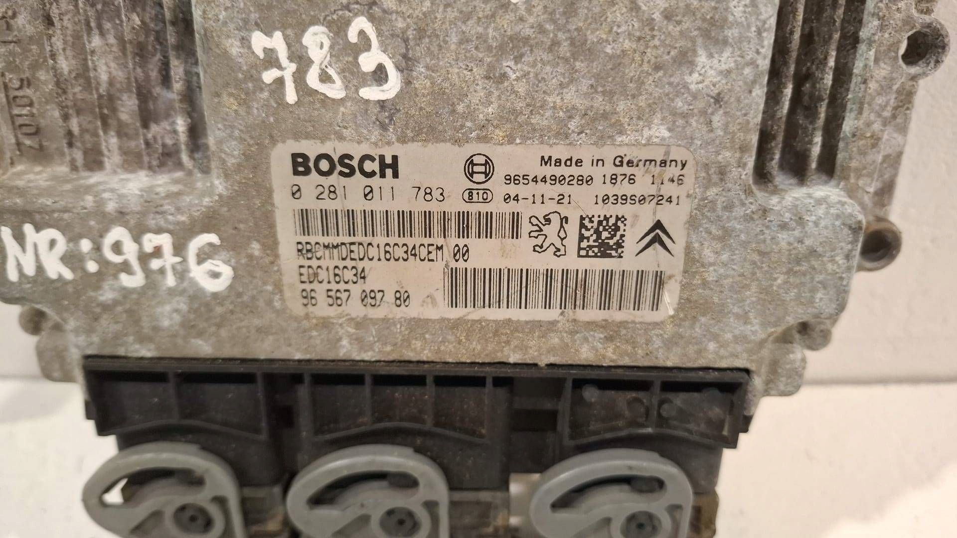 control unit of the engine computer 0281011783 Peugeot Citroen 1.4 HDI