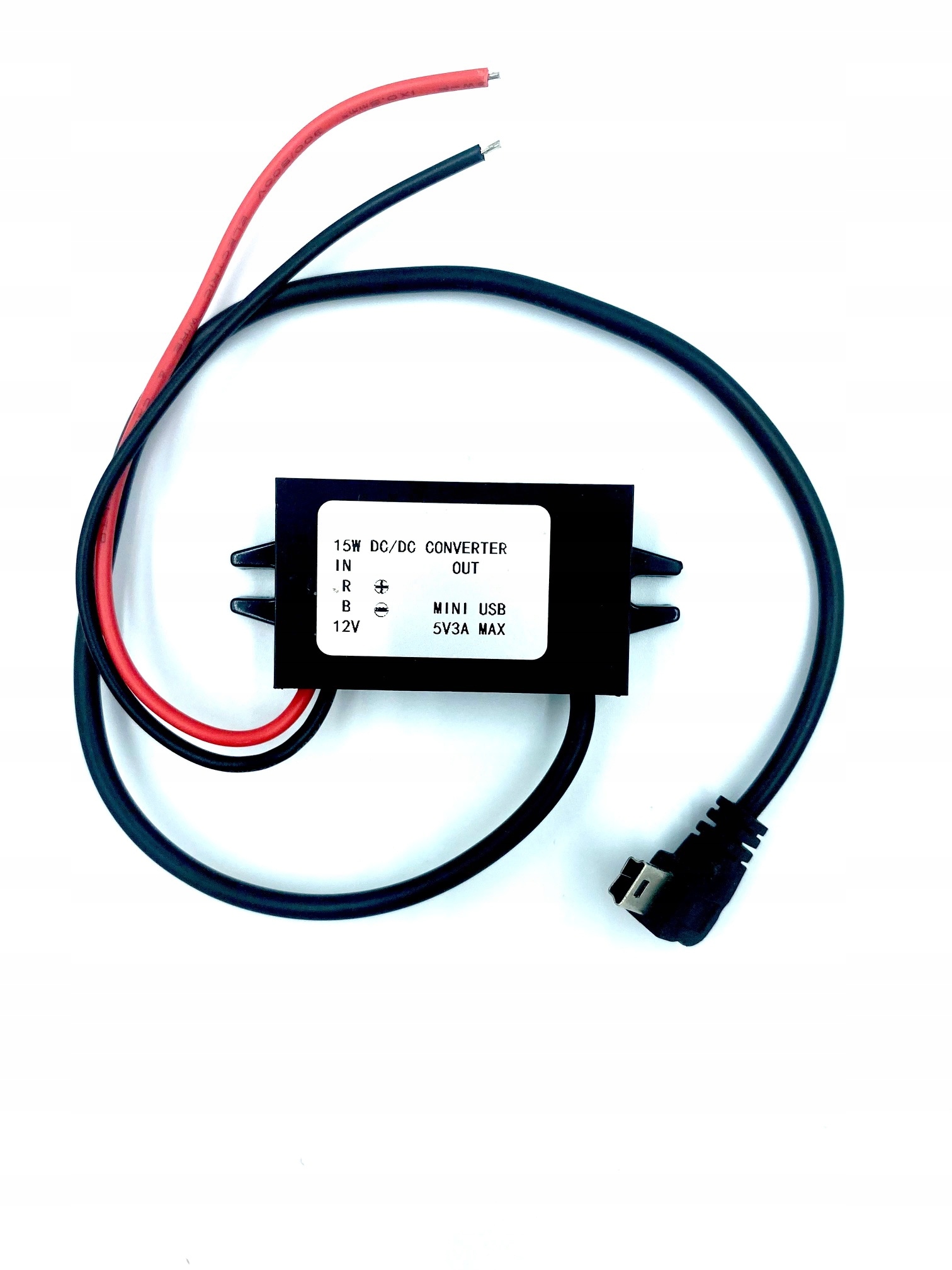 Měnič Step-Down 12V 5V 3A mini USB úhlový za 212 Kč - Allegro