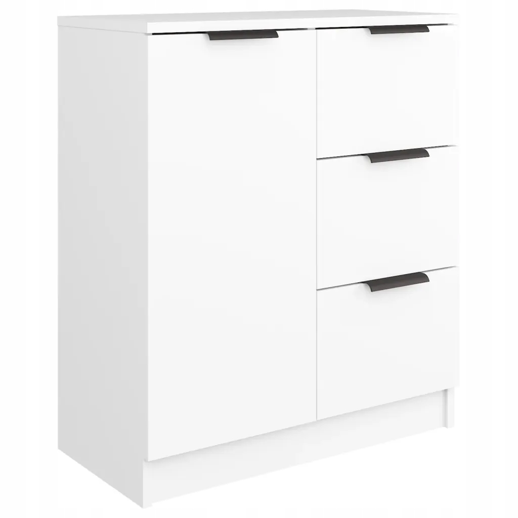 Komoda Minimalistická Bílá, Materiál na bázi dřeva, 60x30x70 cm