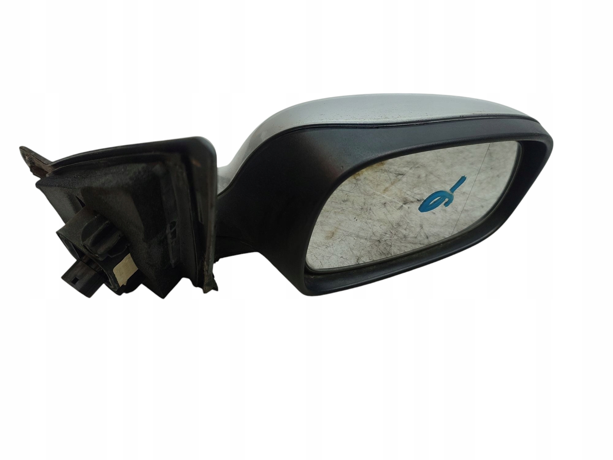 mirror right SAAB 9-3 II (2002-2007) 5 PIN EUROPA silver