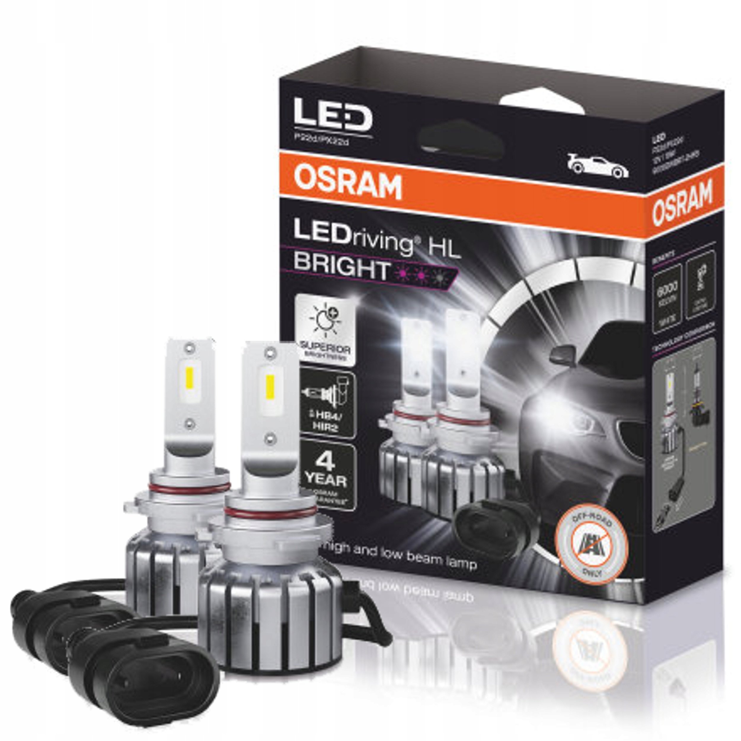 Osram Žiarovka Ledriving Hl Bringht HB319W P20D 12V 2 Ks (nie Je Ece)