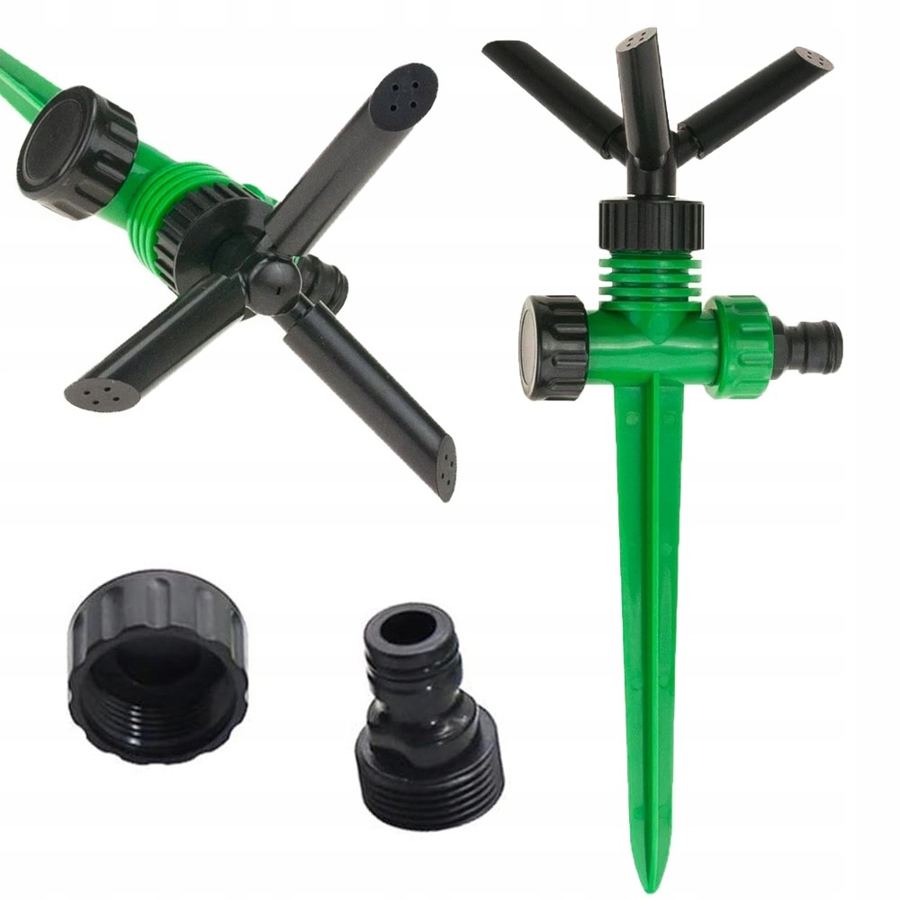 ZRASZACZ OGRODOWY OBROTOWY DO TRAWY PODLEWANIA OGRODU PULSACYJNY 360°