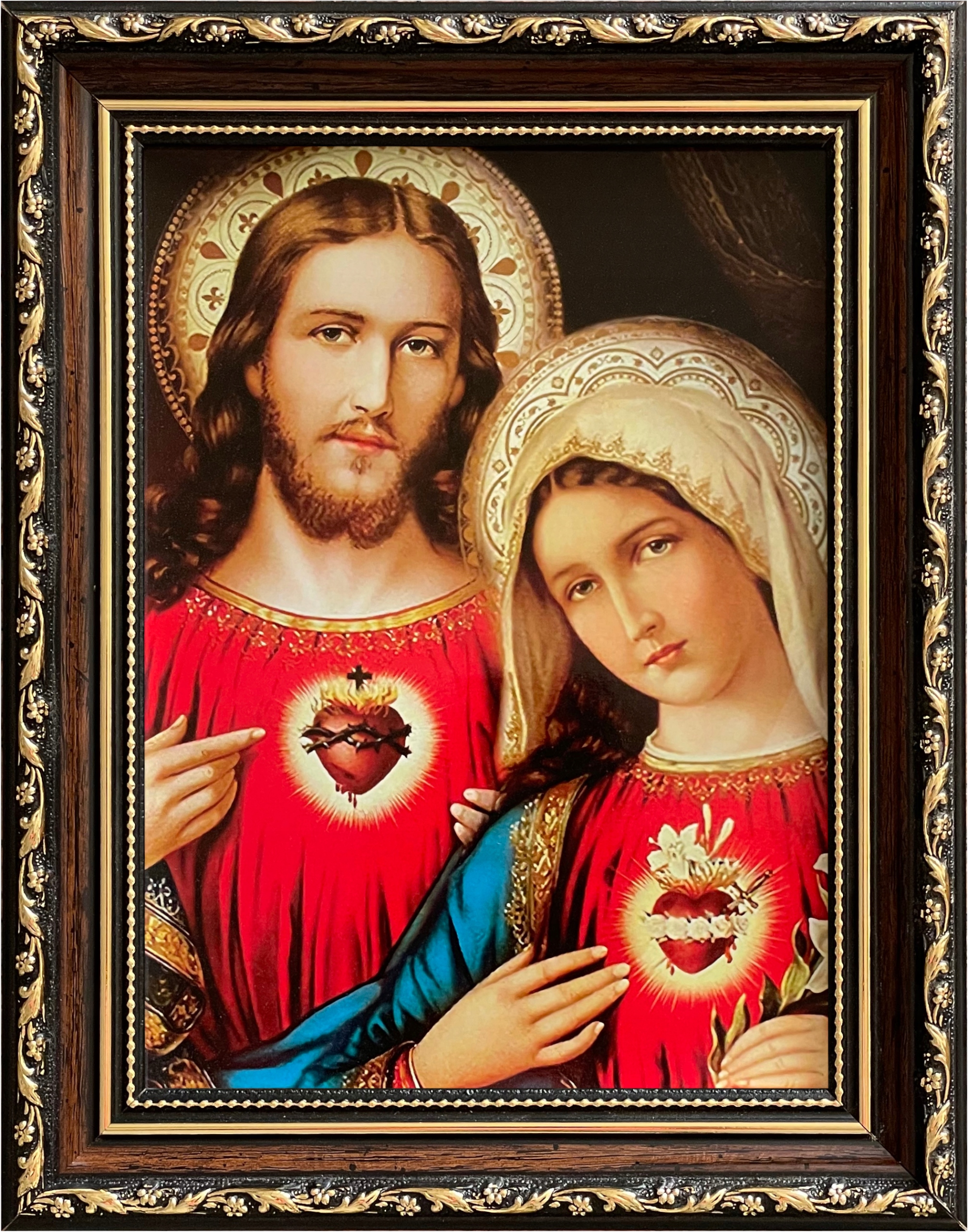 

Obraz 30x23 Serce Jezusa I Maryi Zdobiona Rama