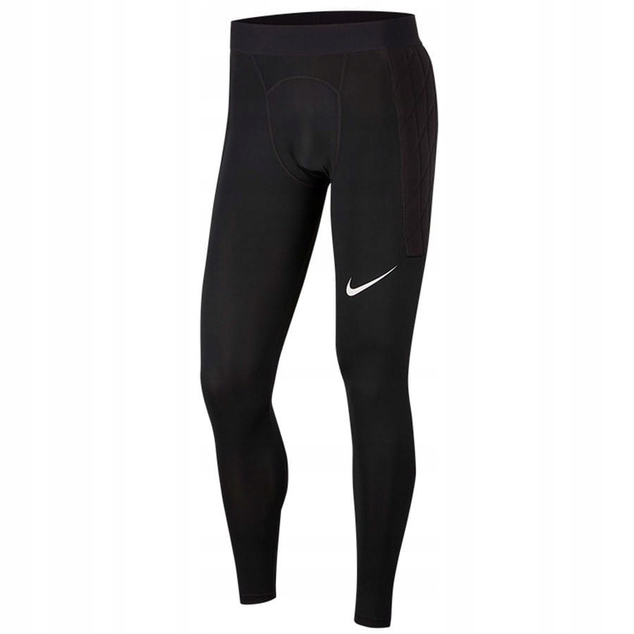 Spodnie Nike Gardinien Padded Gk Tight CV0050 010 Czarny, Xs (122-128CM)