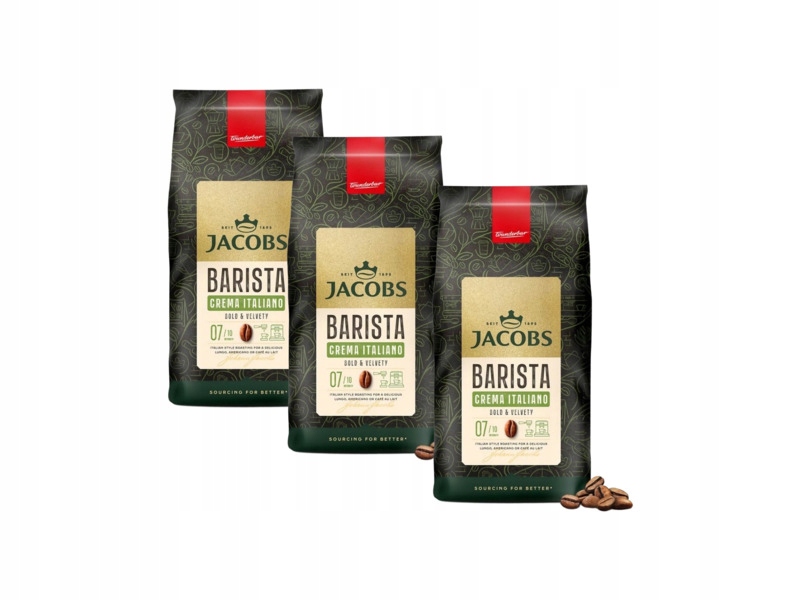 Kawa ziarnista Jacobs Barista Editions Crema Italiano 3 x 1 kg