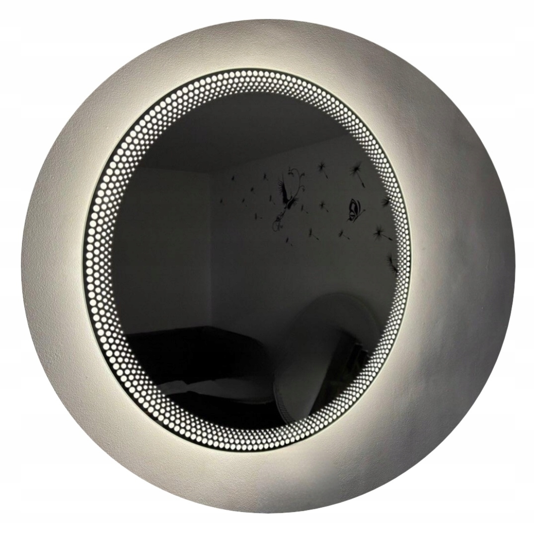 Led Kúpeľňové Zrkadlo 100 CM Okrúhle S Led Podsvietením