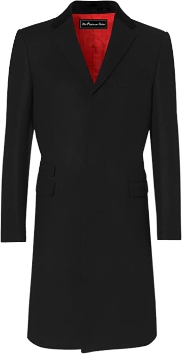 The Platinum Tailor Vlněný Kabát Černý 50 Jxa