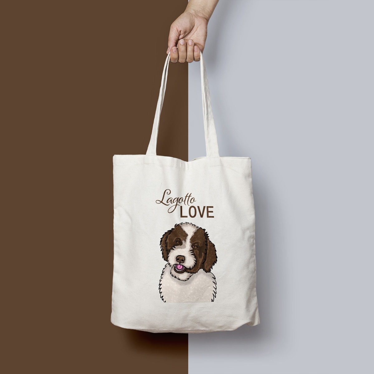 

Bawełniana torba lagotto romagnolo shopperka pies