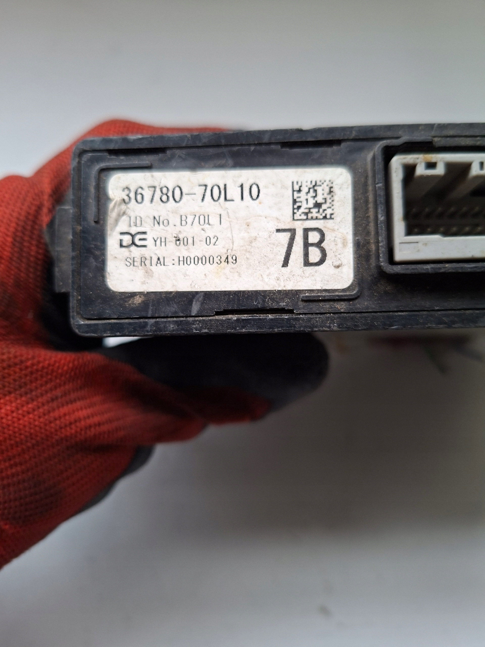 module control unit SUZUKI SWIFT MK7 36780-70L10