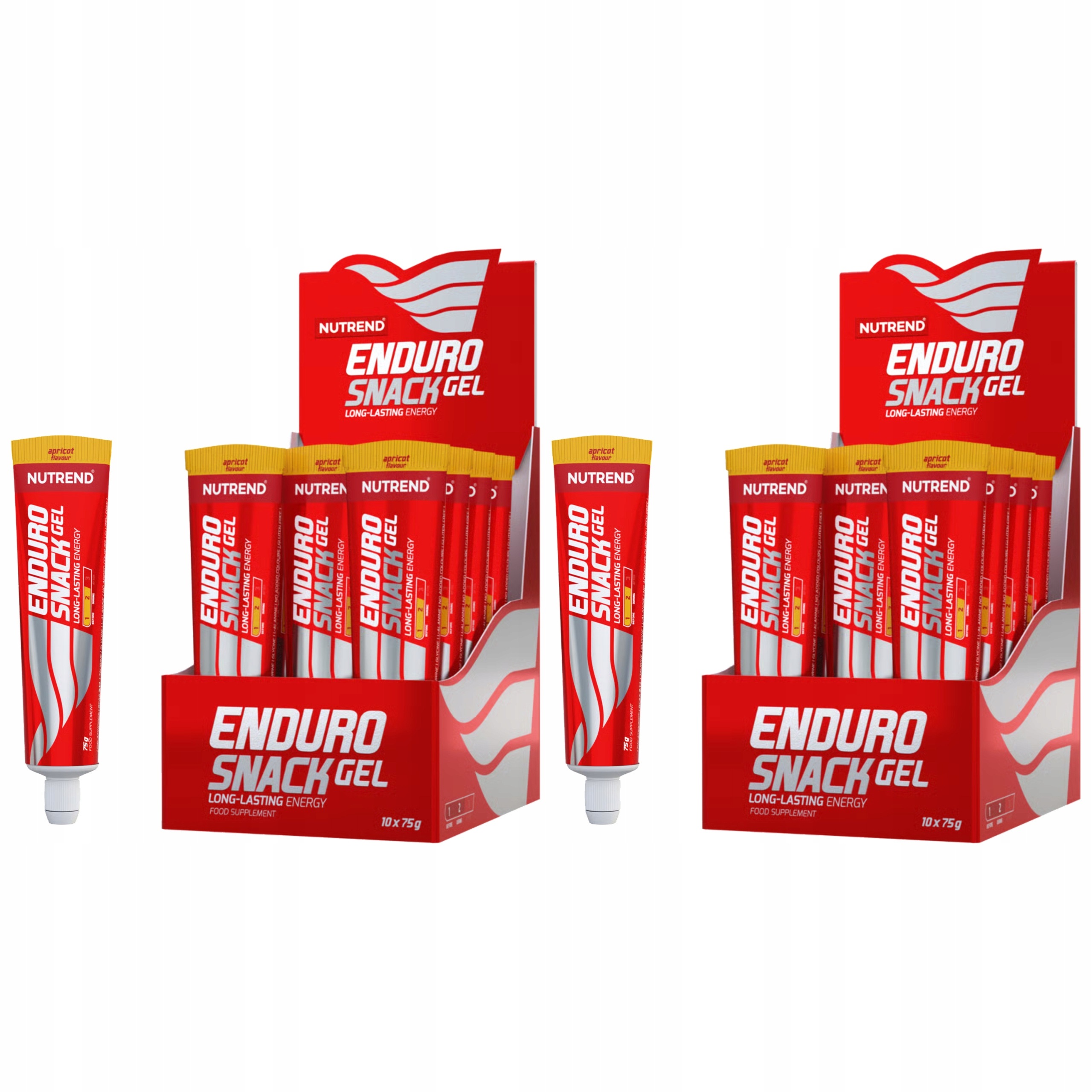 2x Energetický Gel Endurosnack Palatinose Bcaa Vytrvalost 10x75g Nutrend