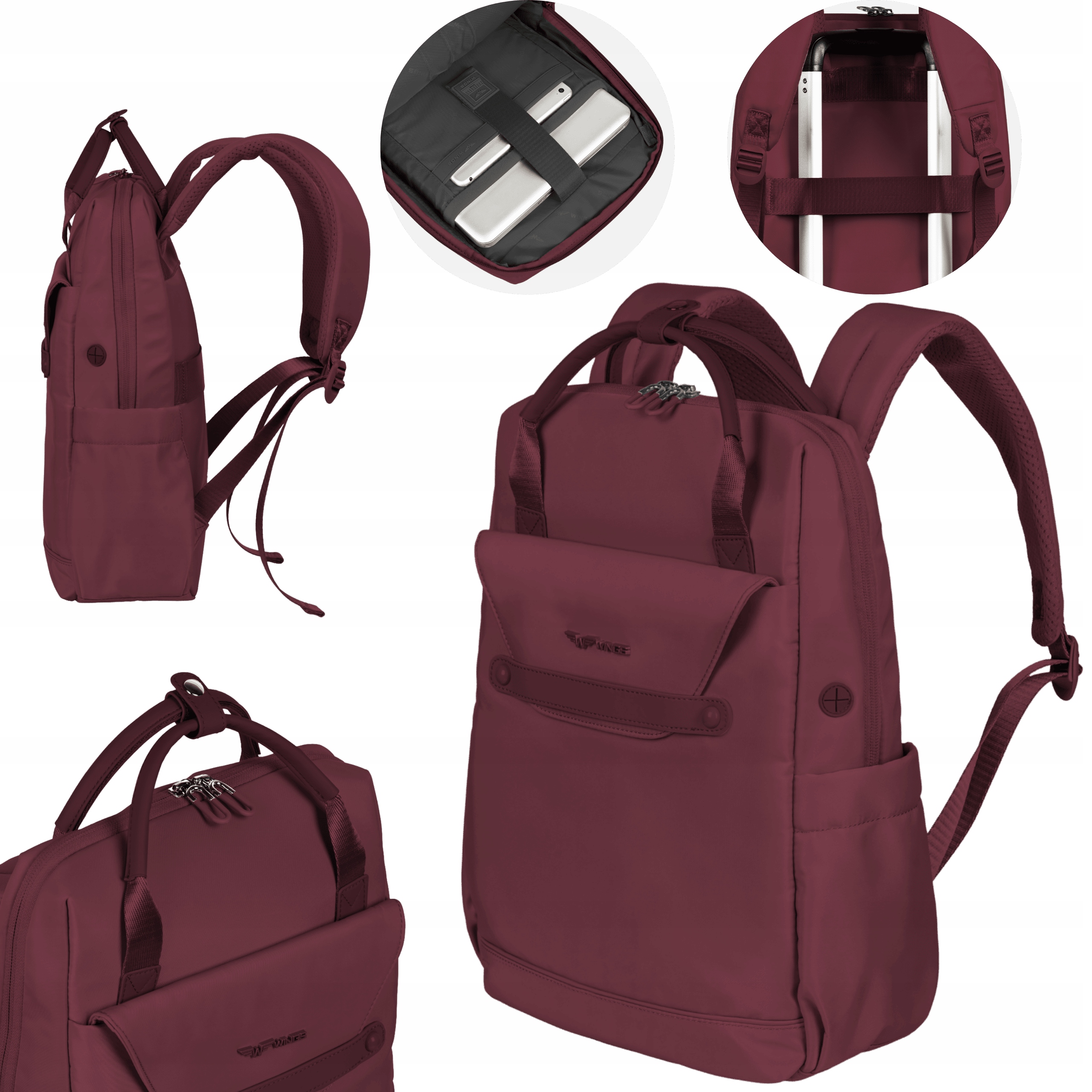 Batoh Do letadla Ryanair Skylark burgundy Wings