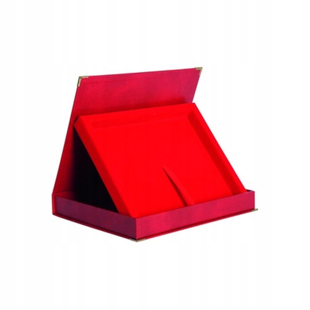 Pouzdro z umělého materiálu Horizontální v červené barvě na desku 250X200