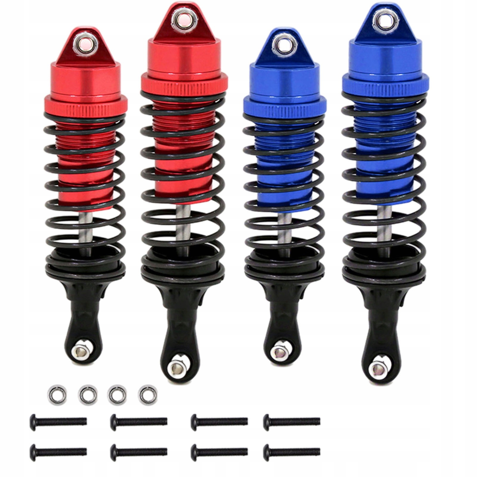 ZESTAW AMORTYZATORY PRZÓD TYŁ TRAXXAS RUSTLER 4X4 Numer katalogowy części sla014 + sla015