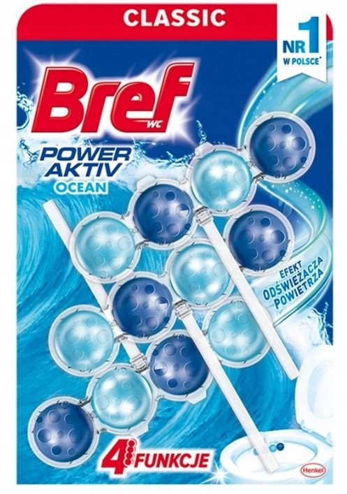 

Bref Power Aktiv Zawieszka do Wc 3x50g. Ocean