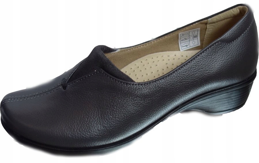 

Polskie mokasyny Szerokie W Palach szare 39