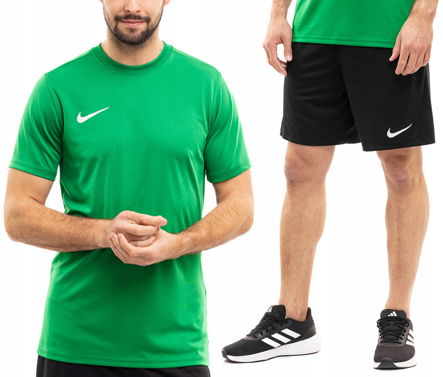 Sportovní oblečení Nike Dry Park Pánský komplet Pohodlné tričko Kraťasy vel. M