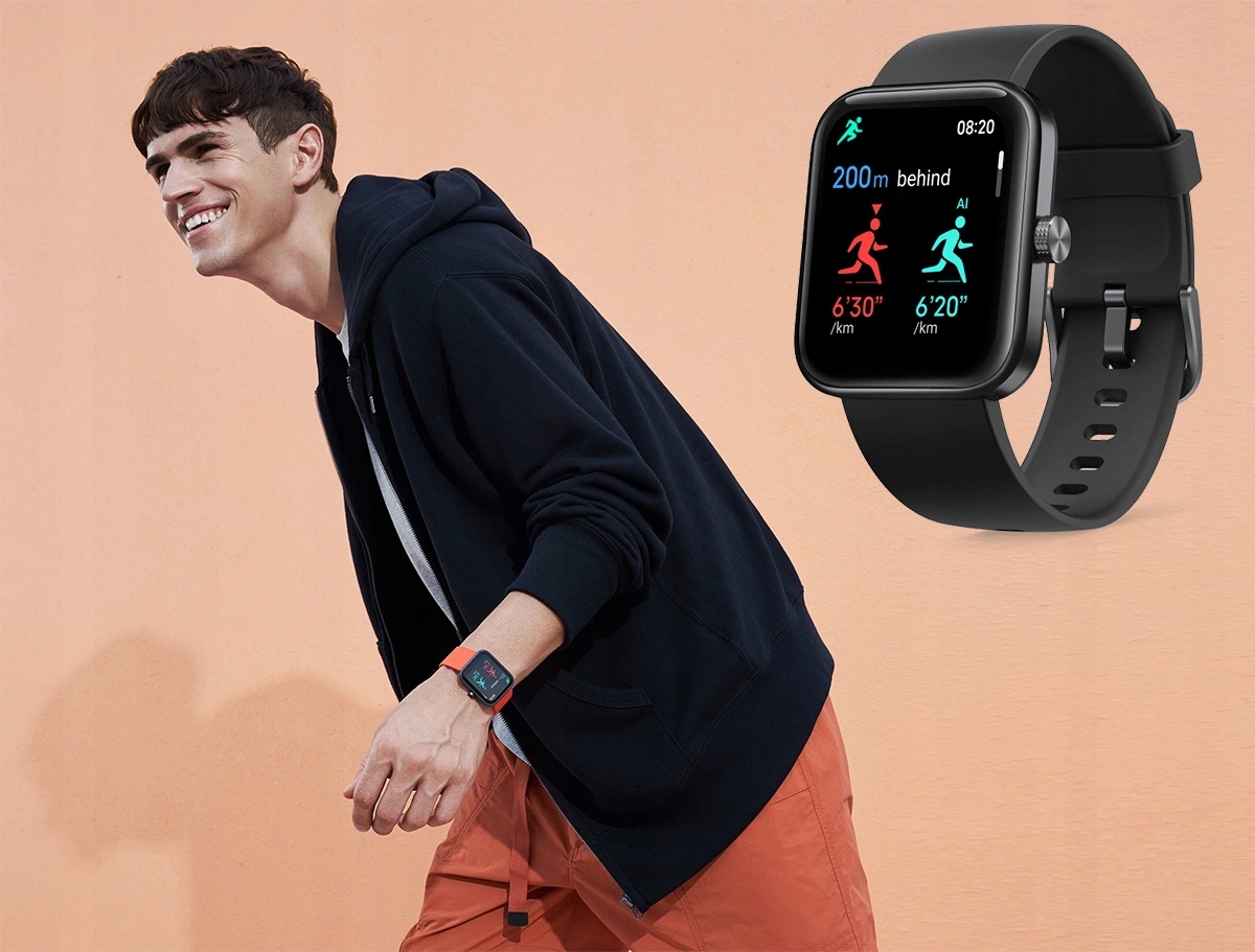 XIAOMI 70mai MAIMO Smartwatch POLSKIE MENU SpO2 Siyah renk