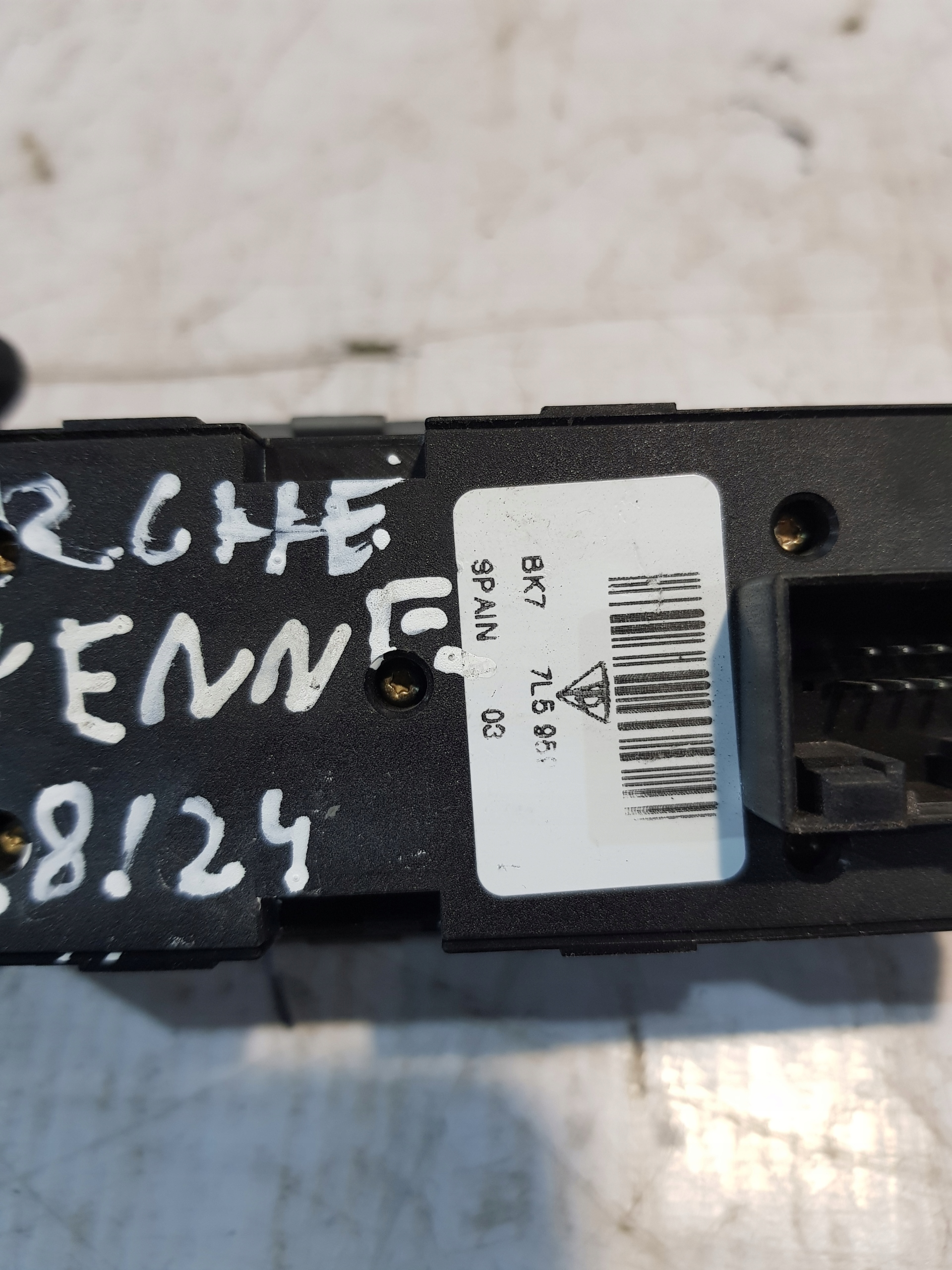 PORSCHE CAYENNE and 9P 7L PANEL window control switch left 7L5959657A EUROPA