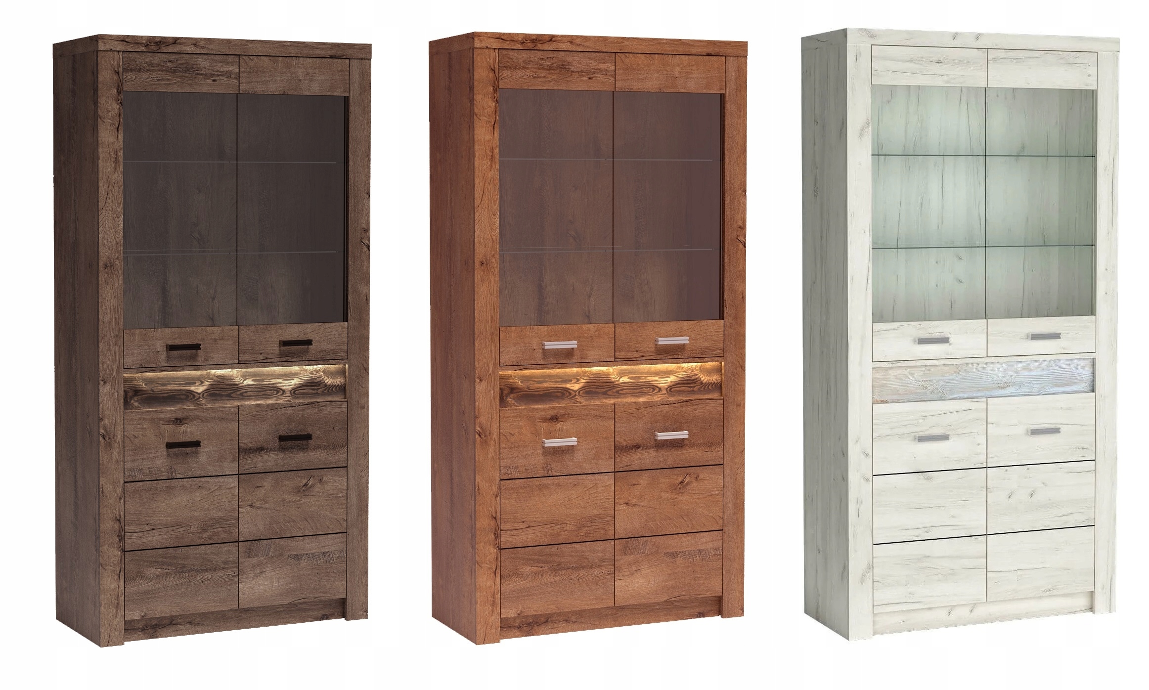 Nowoczesna witryna wysoka do salonu Kolekcja Indianapolis