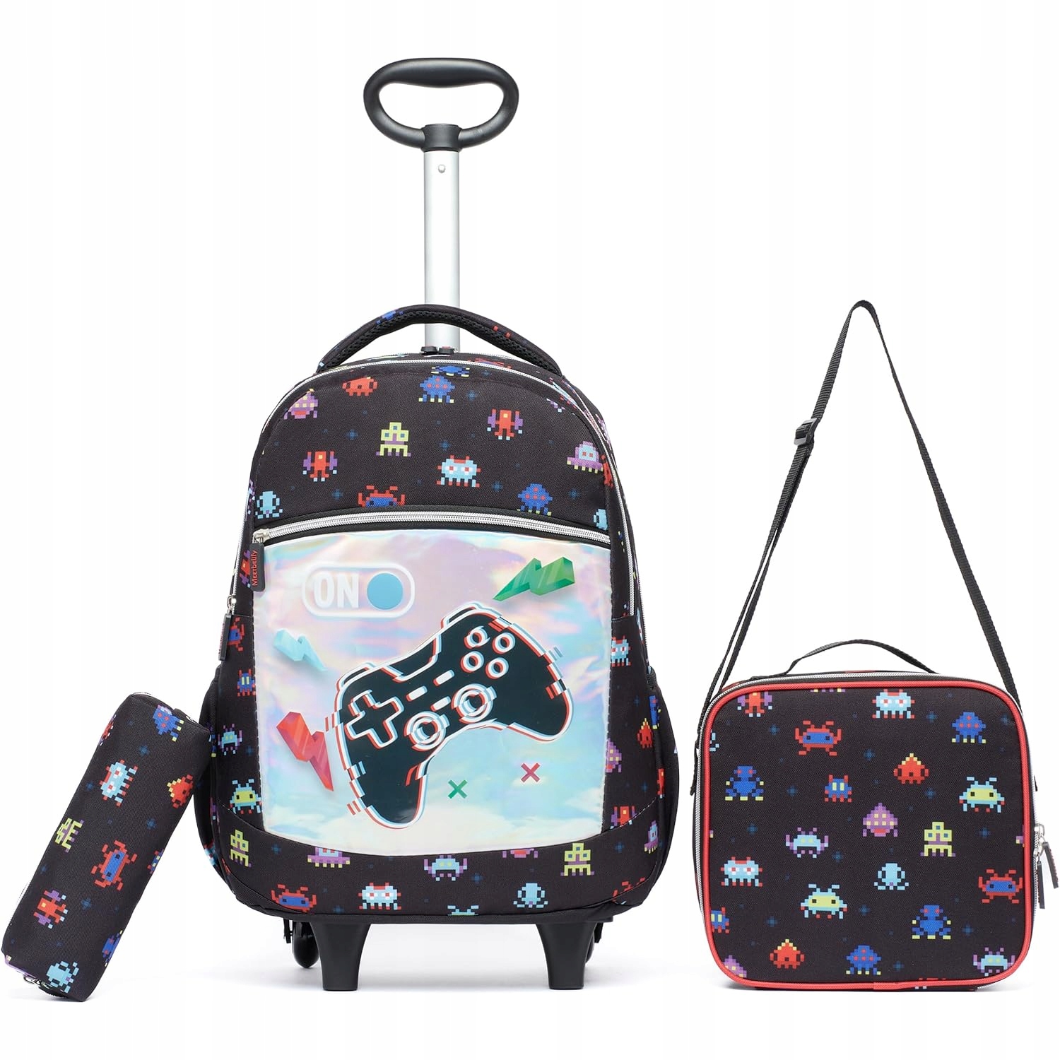 HTgroce školní batoh s kolečky pro chlapce 1. třída cestování škola sada