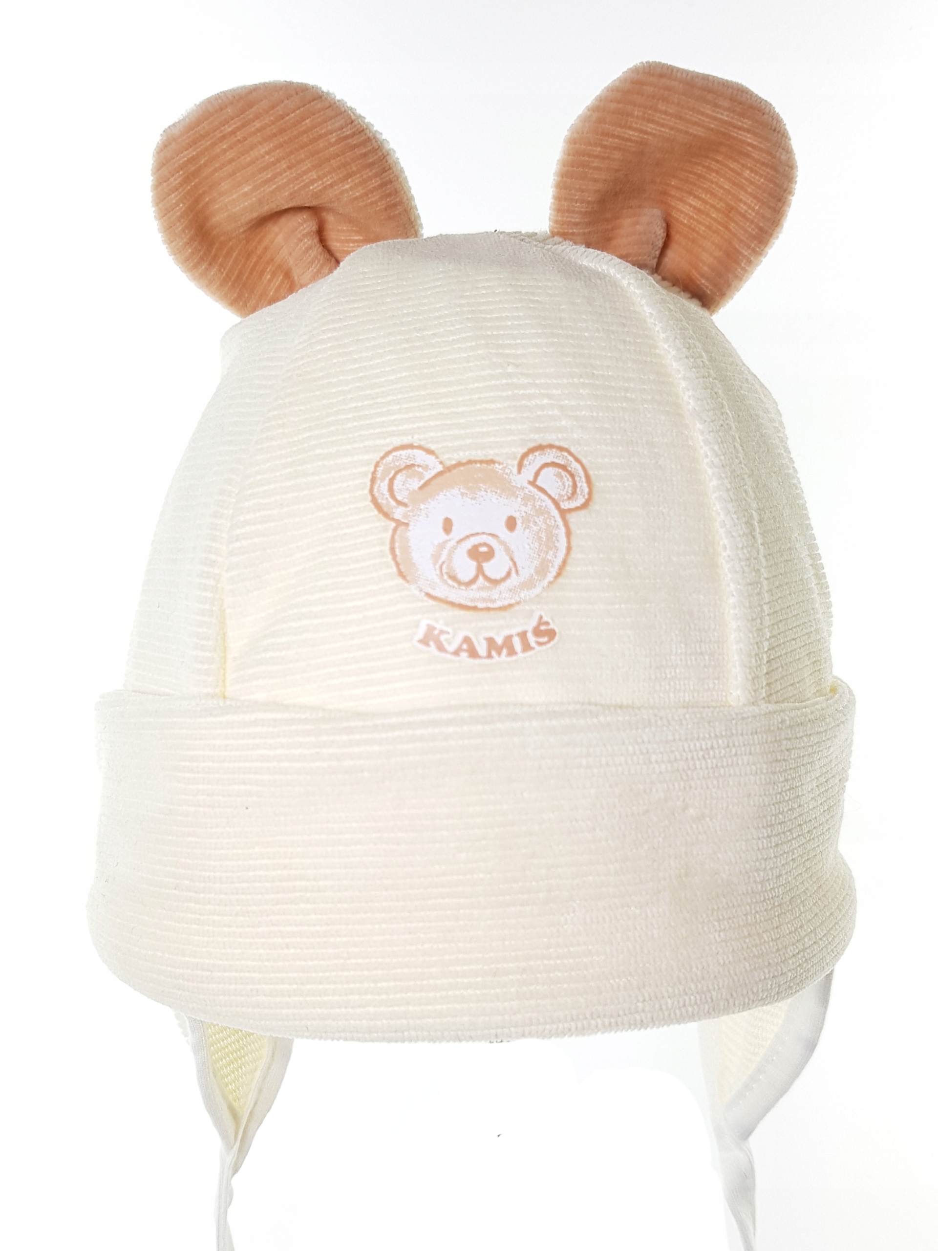 

Niemowlęca Czapka Miś Czapeczka Wiązana 0-12MC MIX