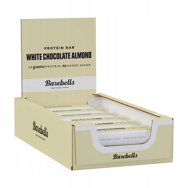 12x Barebells Protein Bar 55g white chocolate almond