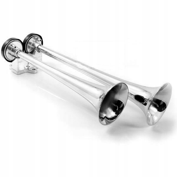 FANFARA KLAKSON SAMOCHODOWY 12V TYPU TIR SYGNAŁ SYRENA PODWÓJNA KOMPRESOR Stan opakowania oryginalne