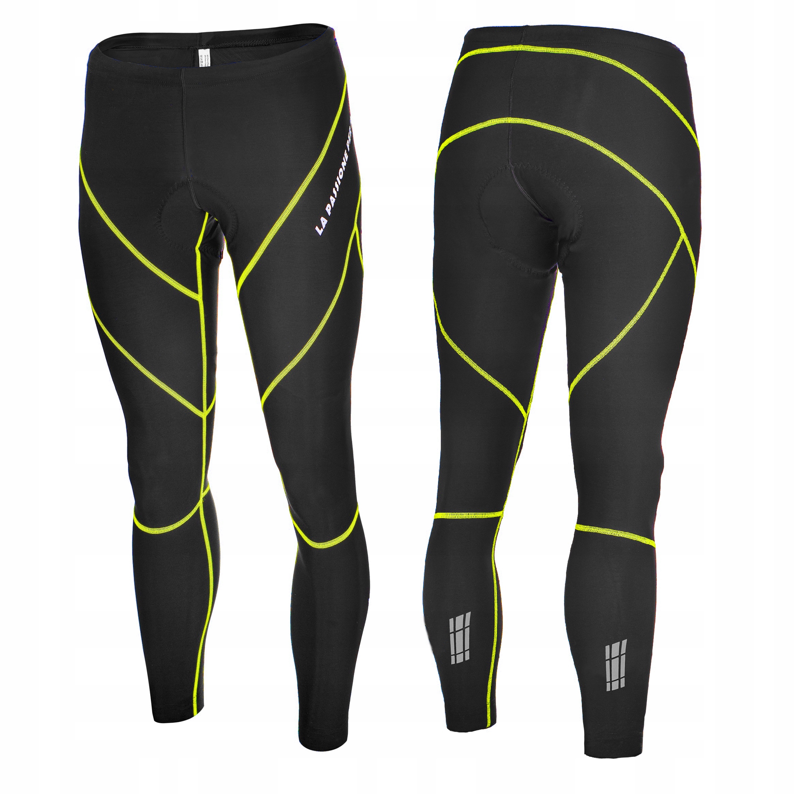 Spodnie rowerowe ocieplane z WKŁADKĄ żelową 4D XL Marka Ercole