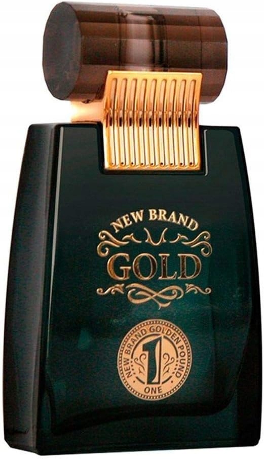 New Brand Gold Toaletní voda Koža Květinová 100 ml Sprej