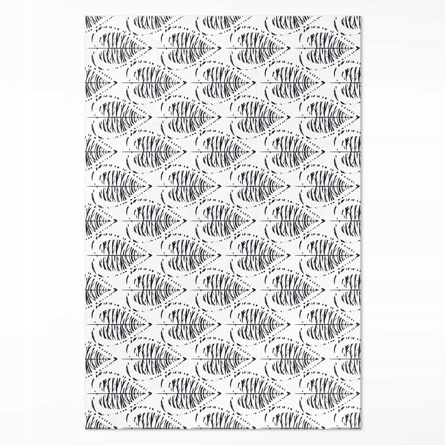 Koberec Vnitřní dekorativní Rozměr: 100 x 150 cm Boho listy, vzor pravidelný