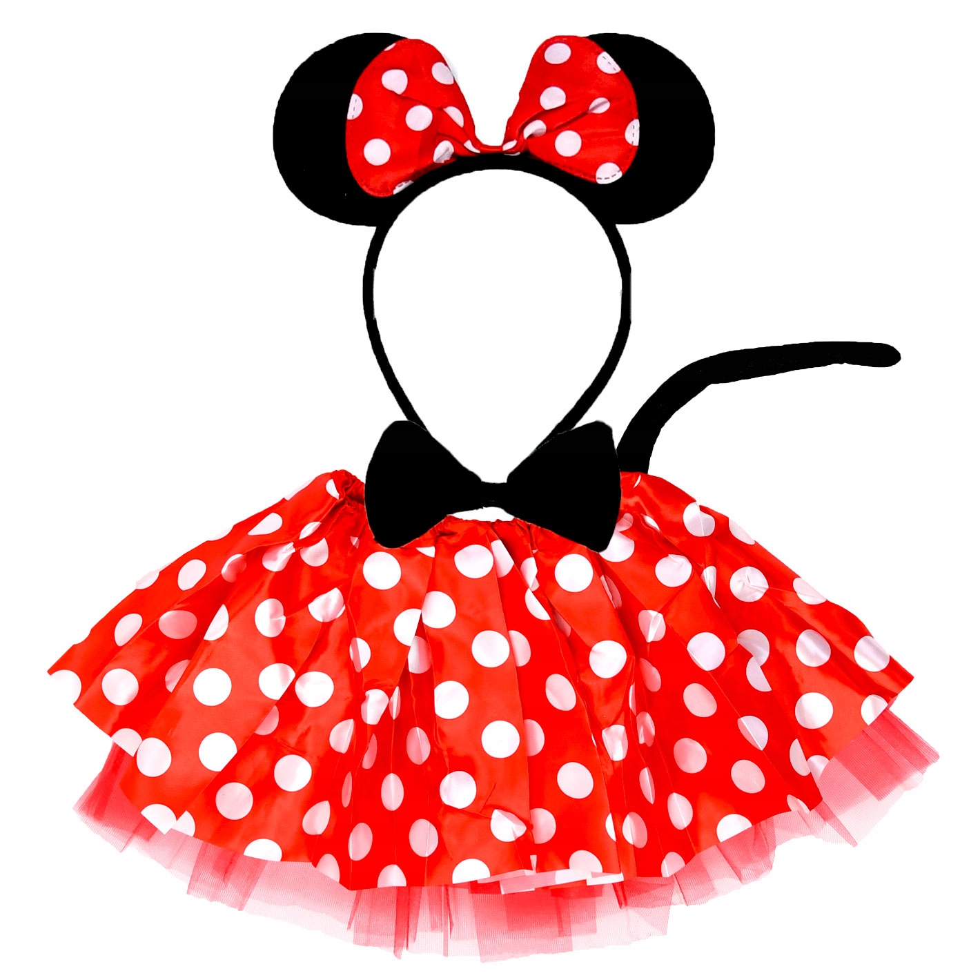 

Strój Myszki Minnie Mickey Spódniczka Miki Opaska